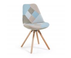 Silla Ralf patchwork azul