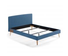 Cama Dyla 150 x 190 cm azul oscuro