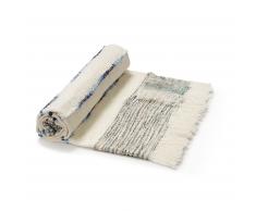 Manta Ginnie blanco y azul