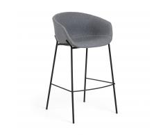 Taburete Yvette gris altura 74 cm
