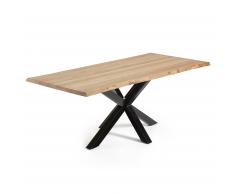 Mesa New Argo 220x100, Epoxy negro roble natural