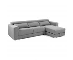 Sofá Atlanta chaise longue gris claro 290 cm
