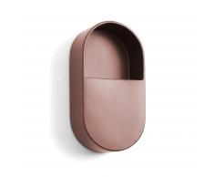 Maceta de pared Aldina marrón
