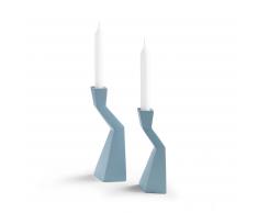 Set Tasky de 2 candeleros azul
