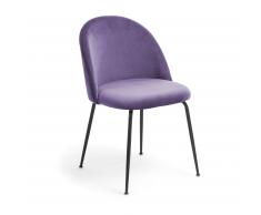 Silla Ivonne terciopelo violeta