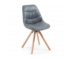 Silla Ralf acolchada, gris