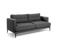 Sofá Tanya 3 plazas gris oscuro 183 cm