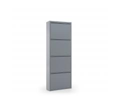 Zapatero Ode 50 x 136 cm 4 puertas gris