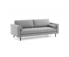 Sofá Debra 3 plazas gris claro