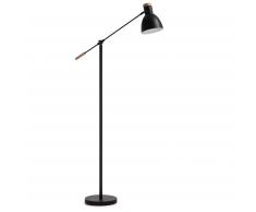 Lámpara de pie Tescarle, negro