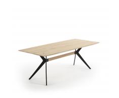 Mesa Amethyst 160 x 90 cm blanqueado