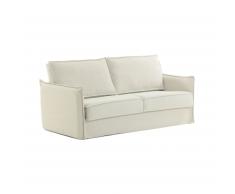 Sofá cama Samsa 140 cm visco blanco