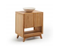 Mueble de baño rectangular Kuveni madera de teca
