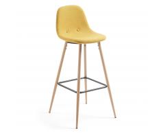 Taburete alto Nolite, mostaza