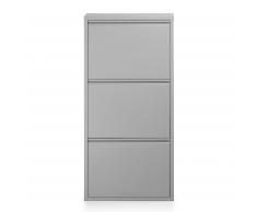 Zapatero Bogotá 15 3 puertas, plata