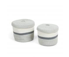 Set Katja de 2 cestas con tapa