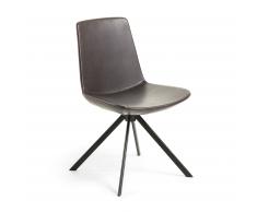 Silla Zeva marrón oscuro