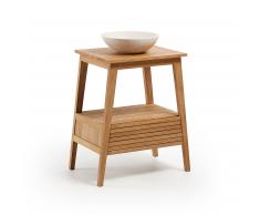 Mueble de baño Kuveni 70x80 cm madera de teca