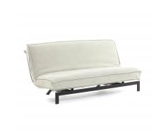 Sofá cama Eveline blanco estructura metal