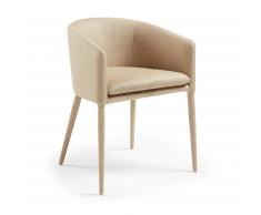 Silla con brazos Harlan, beige