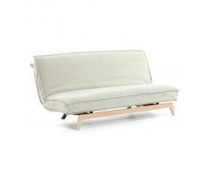 Sofá cama Eveline blanco estructura madera