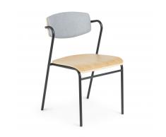 Silla Zaha madera roble