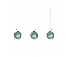 Set Felicita bolas decorativas turquesa
