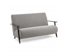 Sofá Meghan 2 plazas gris claro 145 cm