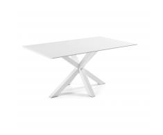 Mesa Argo 180 cm melamina blanco patas blanco