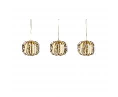 Set Wendy bolas decorativas dorado