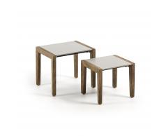 Set Clodie de 2 mesas auxiliares