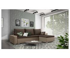 JUSTyou Claribel Sofa esquinero Marron Marron