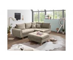 JUSTyou North Dakota Sofá esquinero Crema
