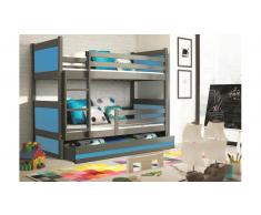 JUSTyou Lora Litera Grafito Azul