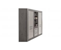 JUSTyou Imeri Aparador alto Hormigon Blanco