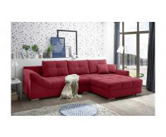 JUSTyou Oklahoma Sofá esquinero Rojo