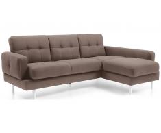 JUSTyou Chayma Sofá esquinero Velour Beige