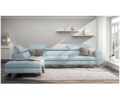 JUSTyou Alda Sofa esquinero Azul Velour