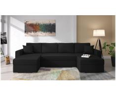 JUSTyou Savio Sofa modulare Negro Tejido estructurado