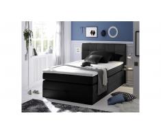 JUSTyou Albany I Cama Box Spring 120x200 cm Negro