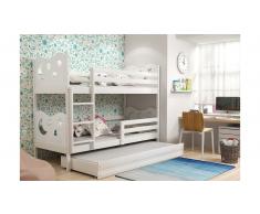 JUSTyou Ola con cama supletoria Litera Blanco