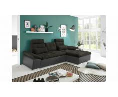 JUSTyou Minnesota Sofá esquinero Marrón