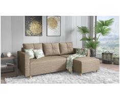 JUSTyou Livenza Sofá Beige Tejido estructurado