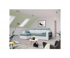 JUSTyou Emory Sofa esquinero Blanco Azul