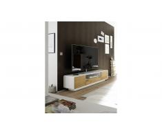 JUSTyou Reynar III Mueble TV Blanco mate | Roble