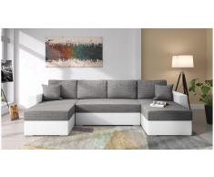 JUSTyou Savio Sofa modulare Gris Cuero sintetico