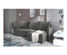 JUSTyou Tanita Sofa esquinero Gris Velour
