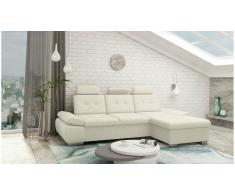 JUSTyou Carlota Sofá esquina Beige Velour