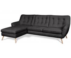 JUSTyou Genise Sofá esquinero Estructura Antracita