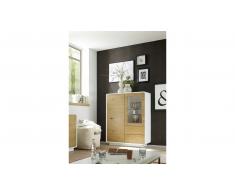 JUSTyou Reynar II Aparadores altos Blanco mate | Roble